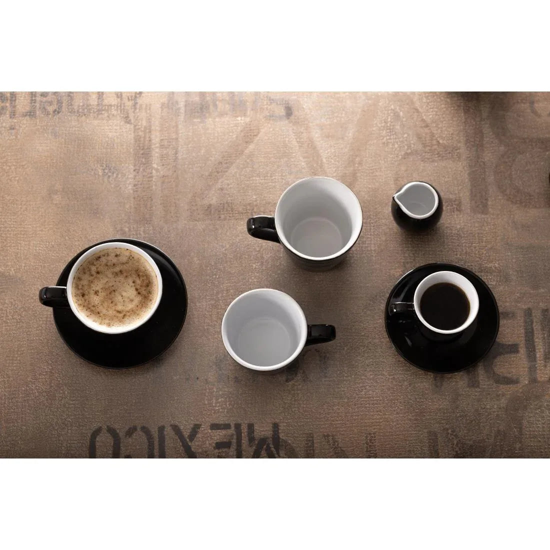 CU955 Olympia Cafe Espresso Saucer Black (Pack of 12) - JD Catering Equipment Solutions Ltd
