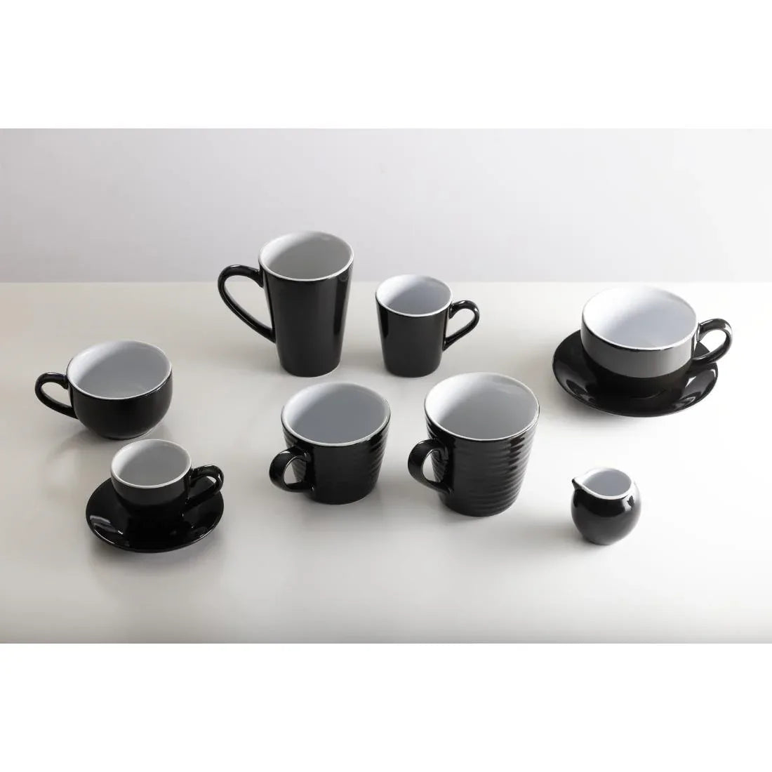 CU951 Olympia Cafe Milk Jug Black - 70ml 2.36fl oz (Pack of 6) - JD Catering Equipment Solutions Ltd