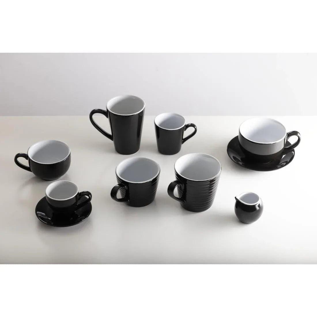 CU959 Olympia Cafe Aroma Mug Black - 340ml (Pack of 6) - JD Catering Equipment Solutions Ltd