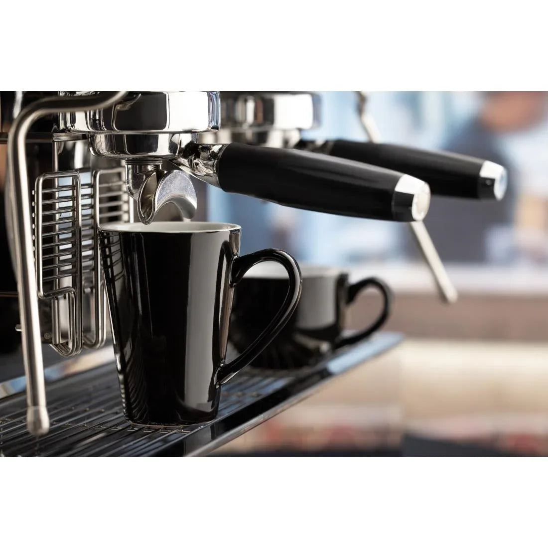 CU957 Olympia Cafe Latte Cup Black - 340ml 11.5fl oz (Pack of 12) - JD Catering Equipment Solutions Ltd