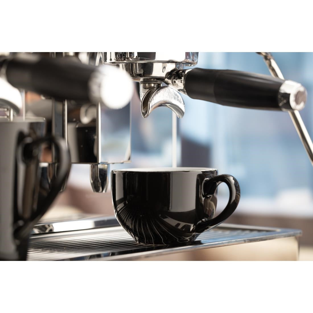 CU953 Olympia Cafe Coffee Cup Black - 230ml 8fl oz (Pack of 12)