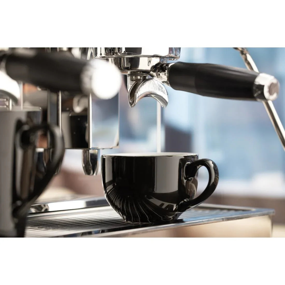CU953 Olympia Cafe Coffee Cup Black - 230ml 8fl oz (Pack of 12) - JD Catering Equipment Solutions Ltd