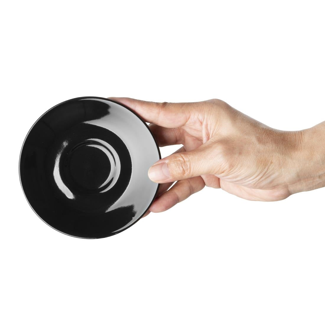 CU955 Olympia Cafe Espresso Saucer Black (Pack of 12)