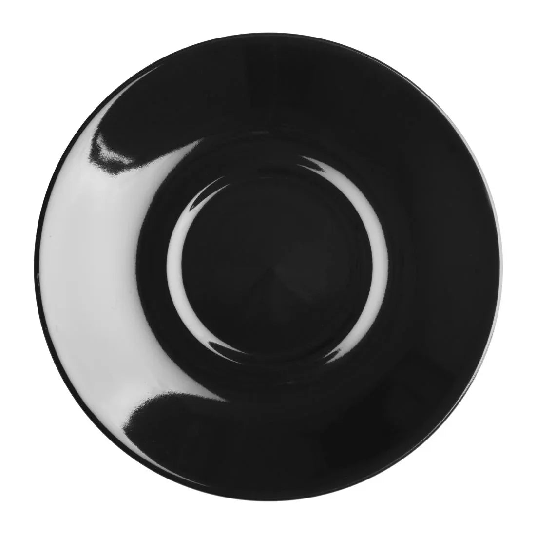 CU956 Olympia Cafe Saucer Black (Pack of 12) - JD Catering Equipment Solutions Ltd