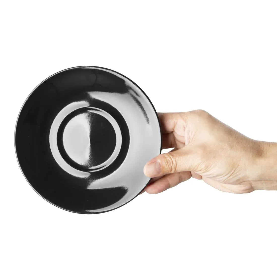 CU956 Olympia Cafe Saucer Black (Pack of 12) - JD Catering Equipment Solutions Ltd