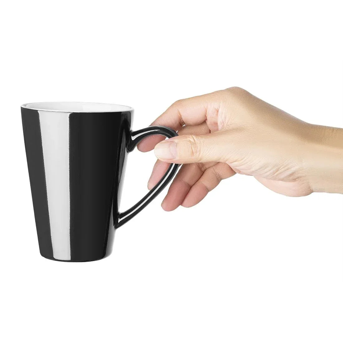 CU957 Olympia Cafe Latte Cup Black - 340ml 11.5fl oz (Pack of 12) - JD Catering Equipment Solutions Ltd