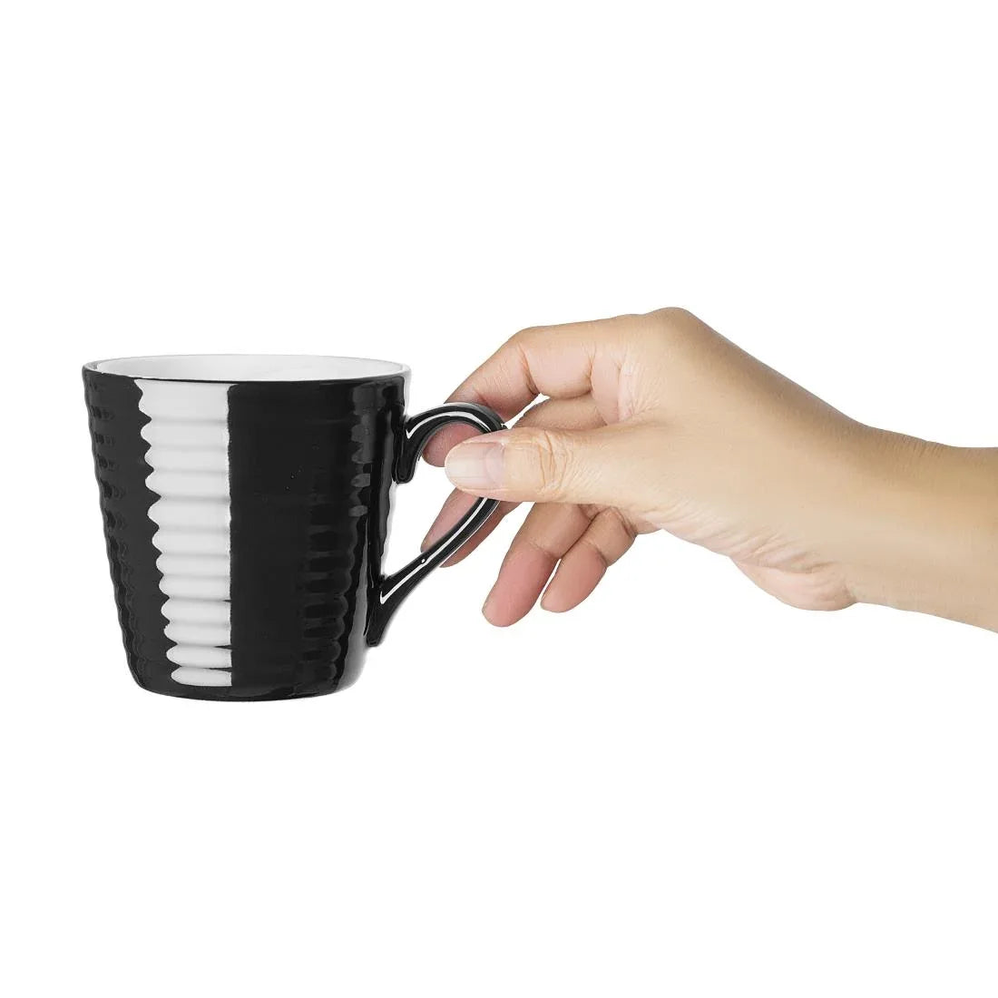 CU959 Olympia Cafe Aroma Mug Black - 340ml (Pack of 6) - JD Catering Equipment Solutions Ltd