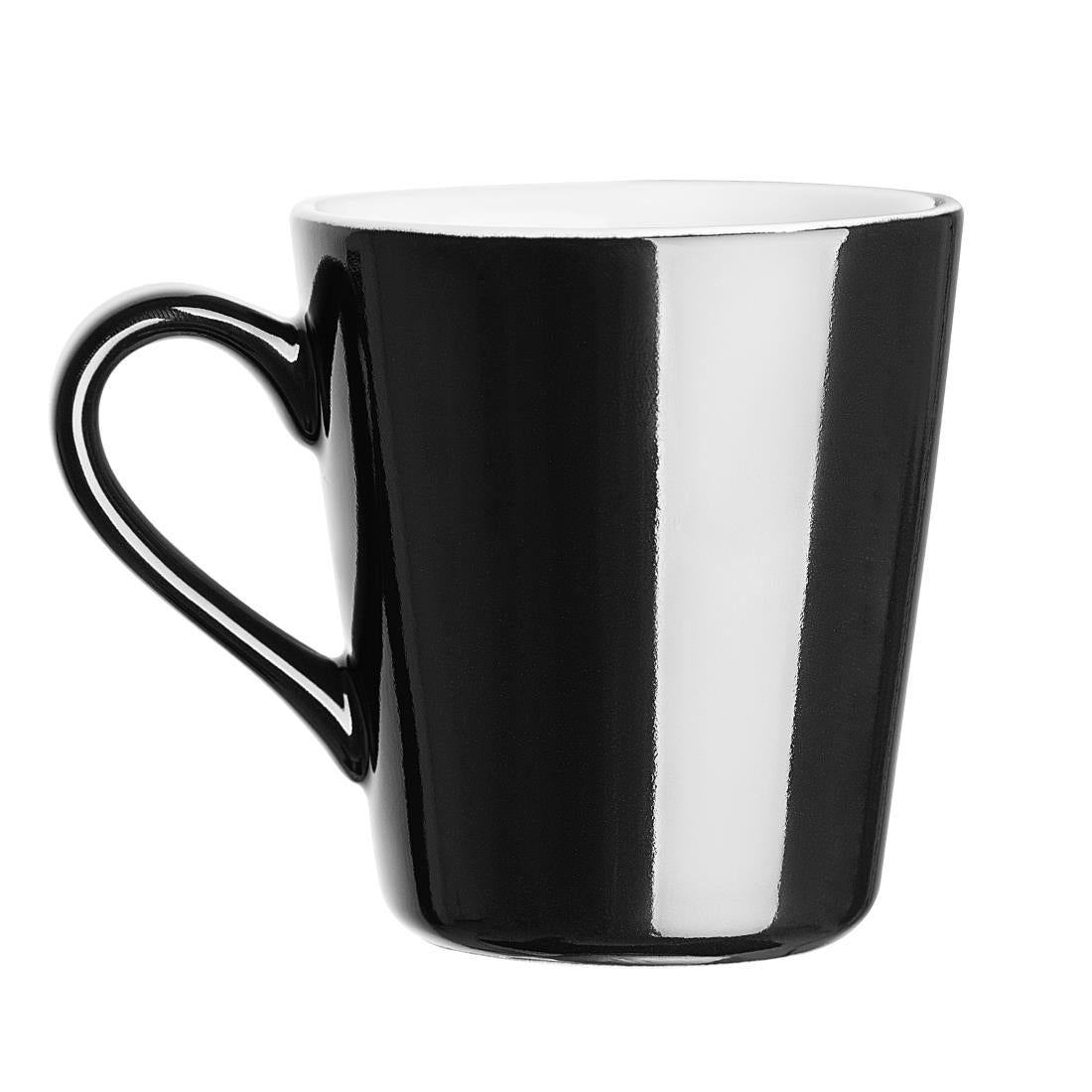 CU961 Olympia Cafe Flat White Cup Black - 170ml (Pack of 12)