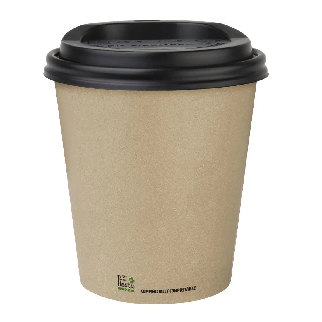CU982 Fiesta Compostable Coffee Cups Single Wall 340ml / 12oz (Pack of 1000) - JD Catering Equipment Solutions Ltd