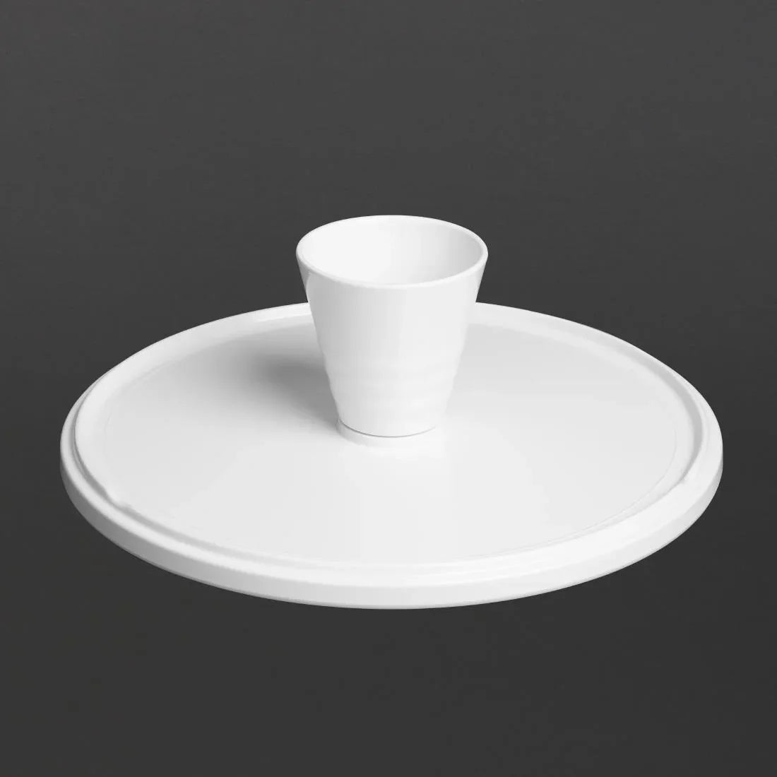 CU988 Olympia Kristallon Melamine Round Cake Stand 330x140mm - JD Catering Equipment Solutions Ltd