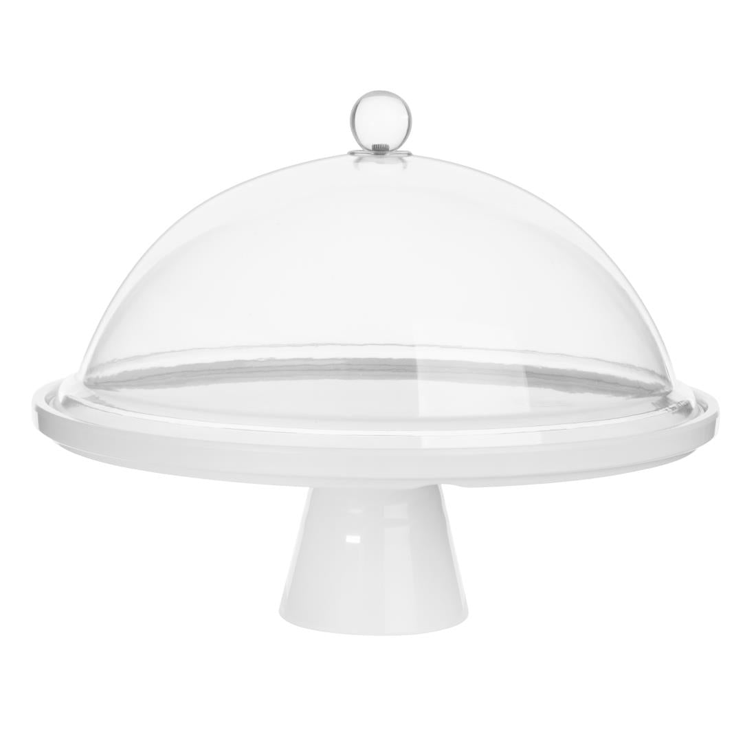 CU988 Olympia Kristallon Melamine Round Cake Stand 330x140mm