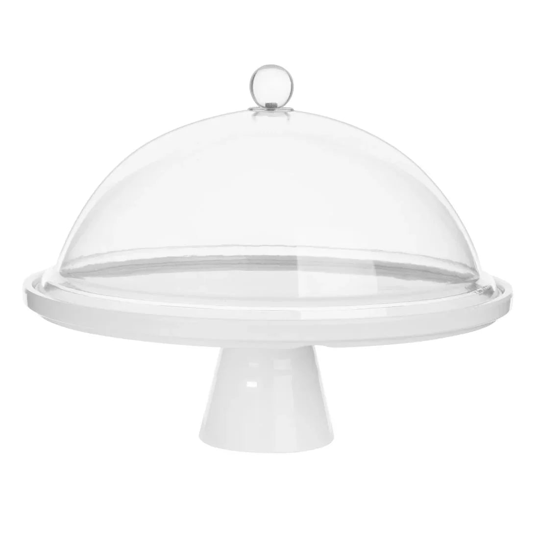 CU988 Olympia Kristallon Melamine Round Cake Stand 330x140mm - JD Catering Equipment Solutions Ltd