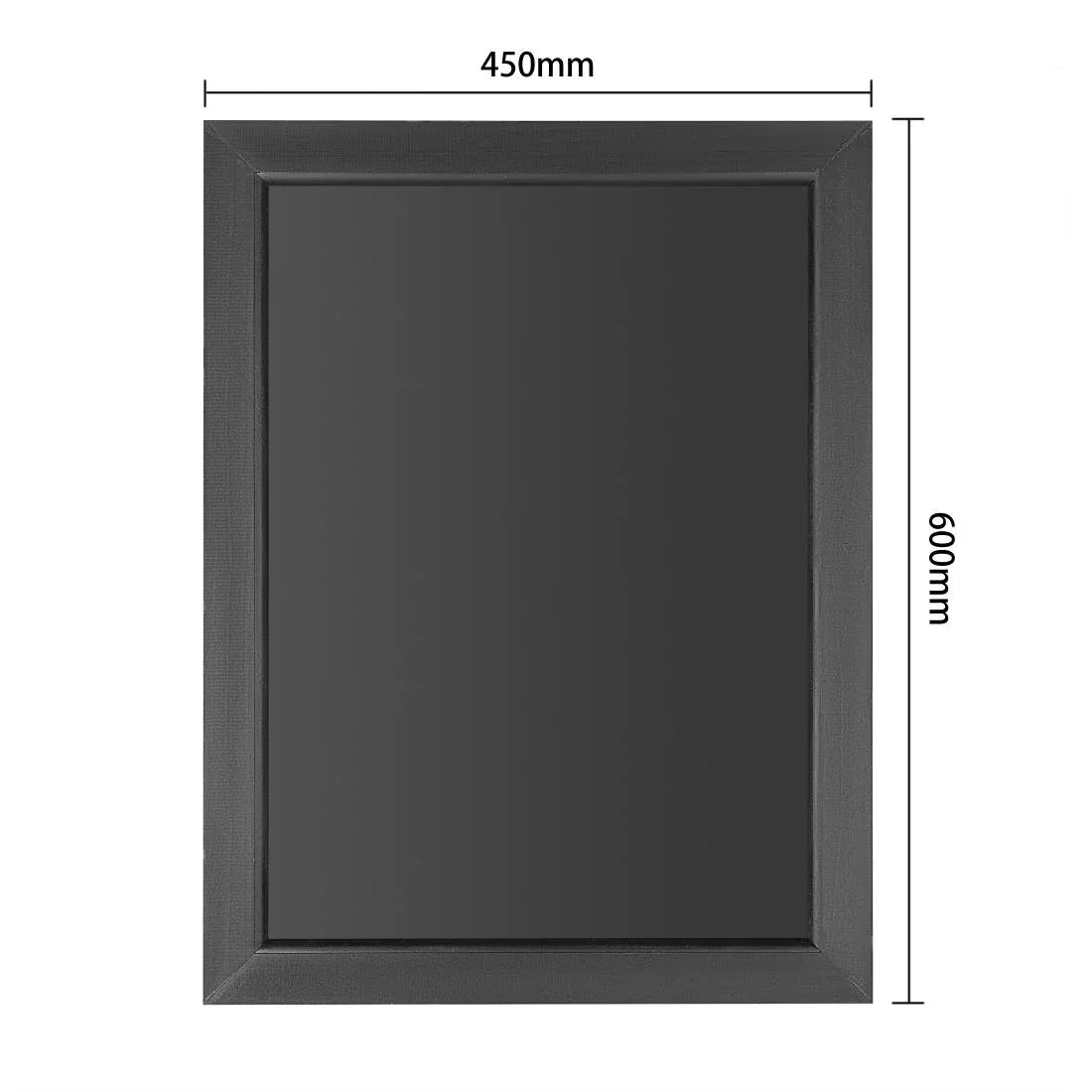 CU990 Olympia Wallboard Black Wooden Frame 450x600mm - JD Catering Equipment Solutions Ltd