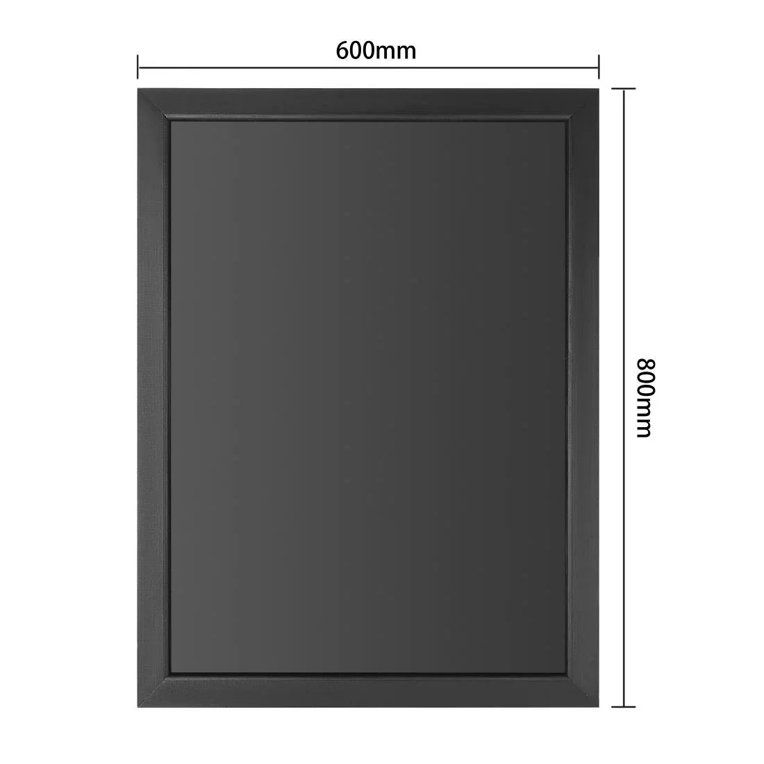 CU991 Olympia Wallboard Black Wooden Frame 600x800mm