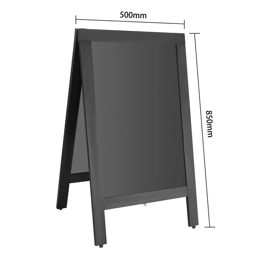 CU992 Olympia Pavement Board Black Wooden Frame 500x850mm - JD Catering Equipment Solutions Ltd