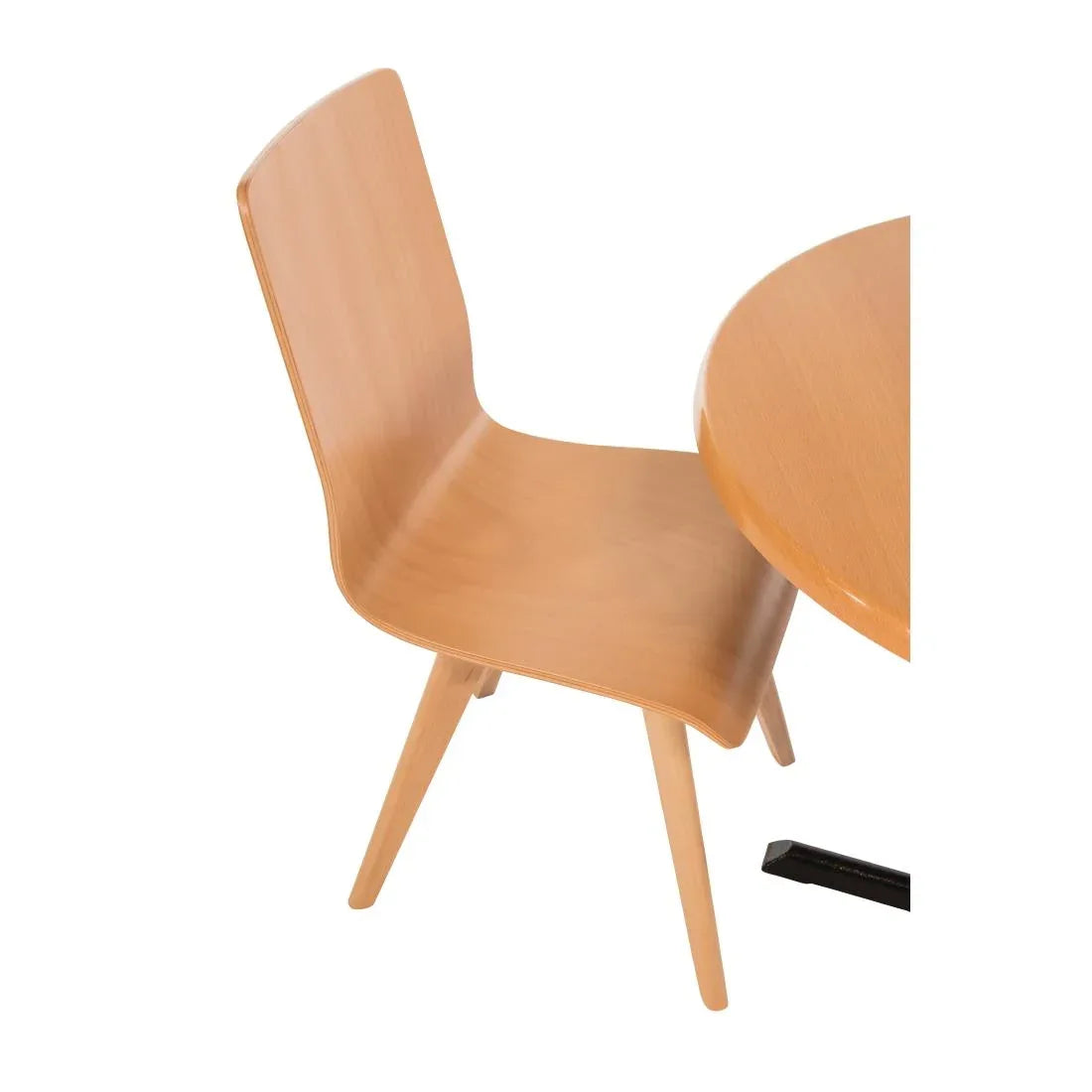 CW010 Fameg Wooden Flow Bentwood Beech Side Chairs (Pack of 2)