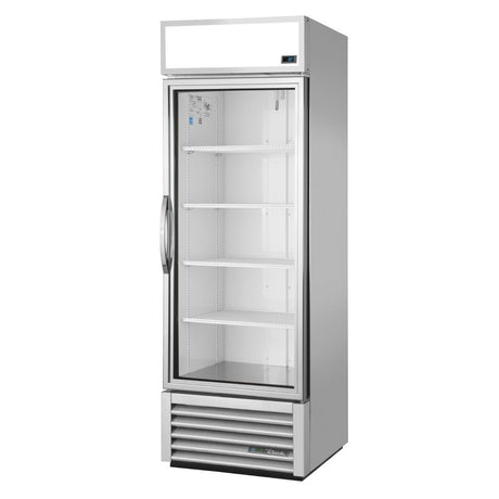 CW388 True 1 Glass Door 538L Upright Display Fridge Aluminium GDM-19T-HC-TSL01