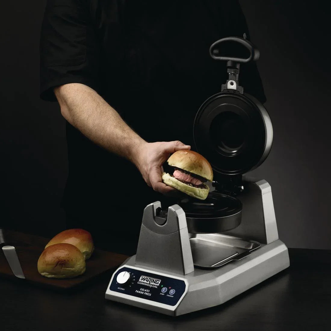CW554 Waring Commercial Gelato Panini Press WWPG180E - JD Catering Equipment Solutions Ltd