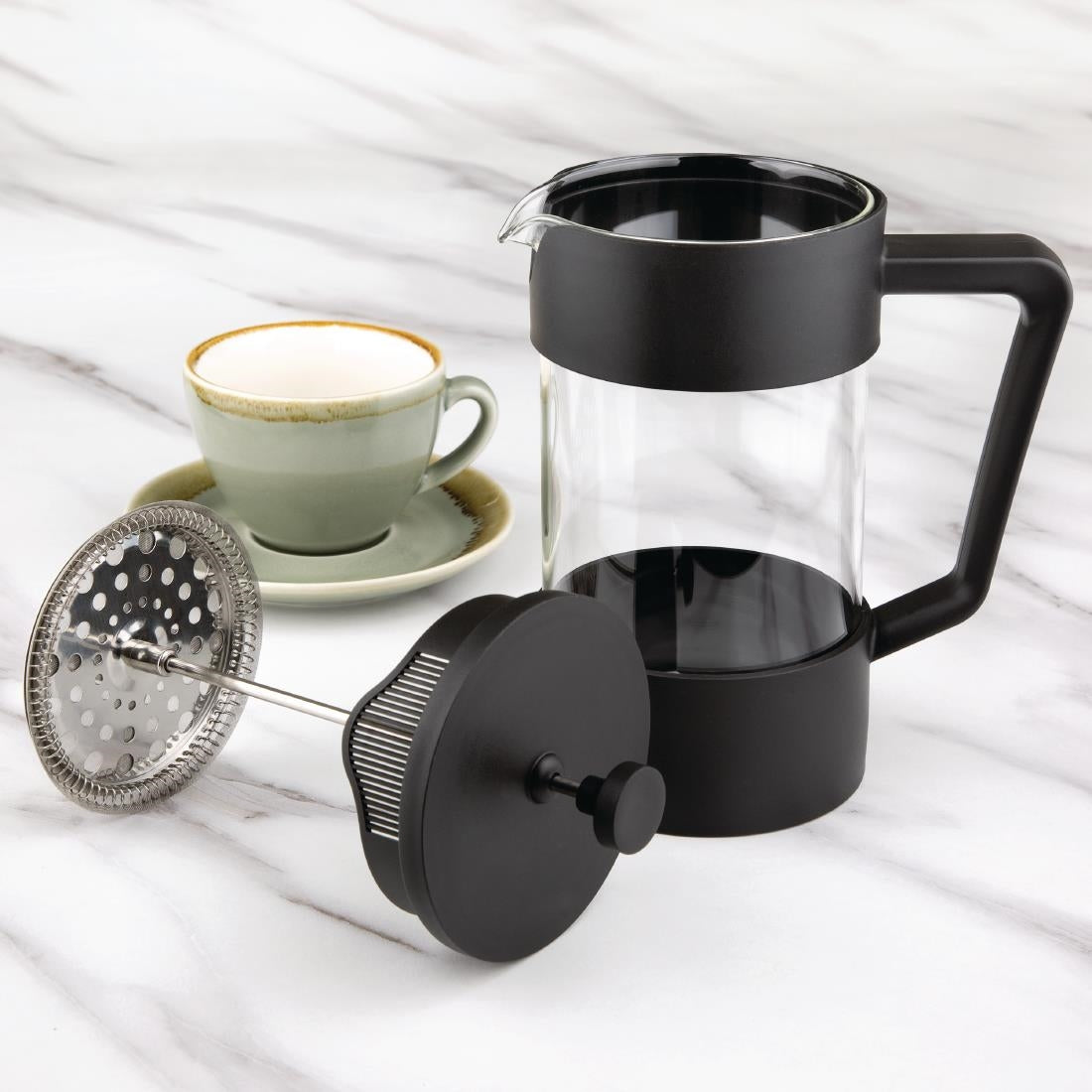 CW951 Olympia Contemporary Cafetiere Black 8 Cup