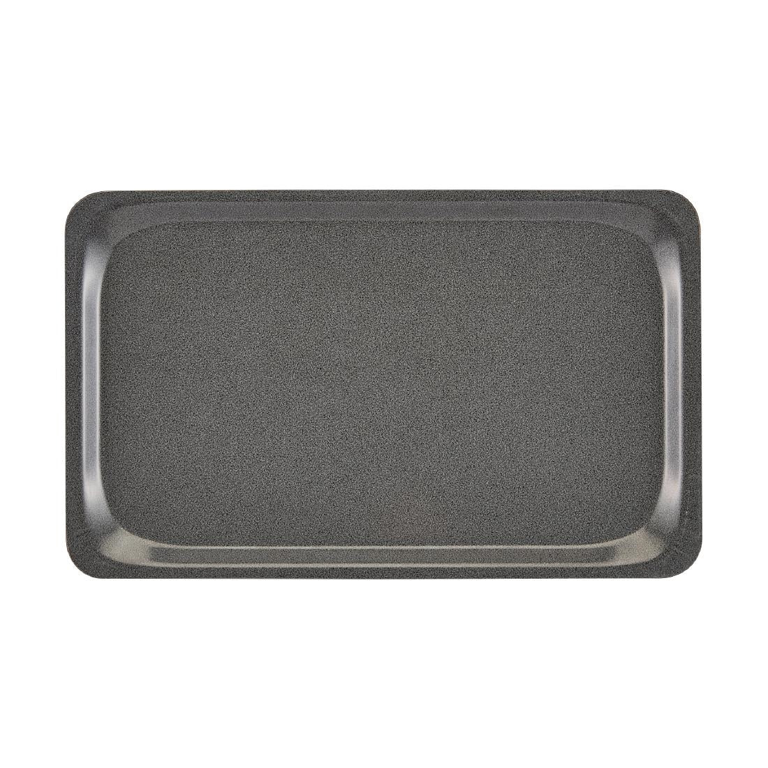 Cambro Capri Rectangular Trays Charcoal 320x530mm (24 Pack)