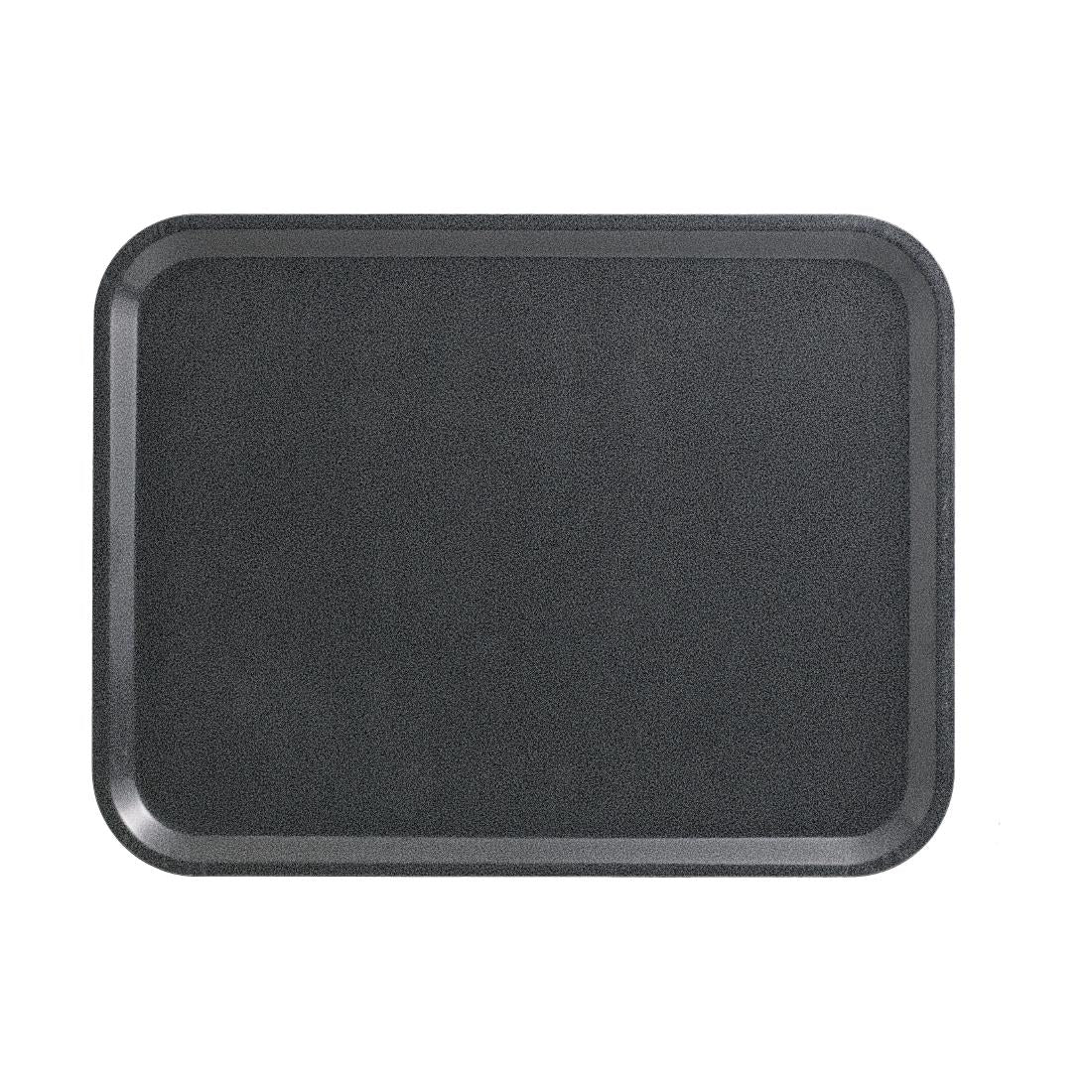 Cambro Capri Tray Charcoal Smooth Surface - 340x460mm (Pack 24)