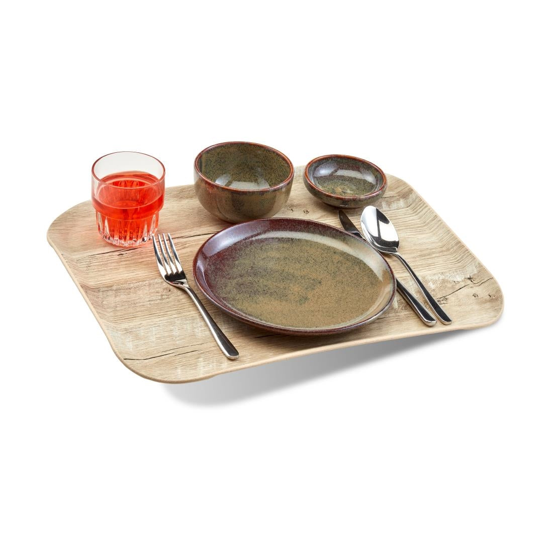 CX390 Cambro Versatray Century Non-Slip Light Oak Textured Wood Effect 330x430mm