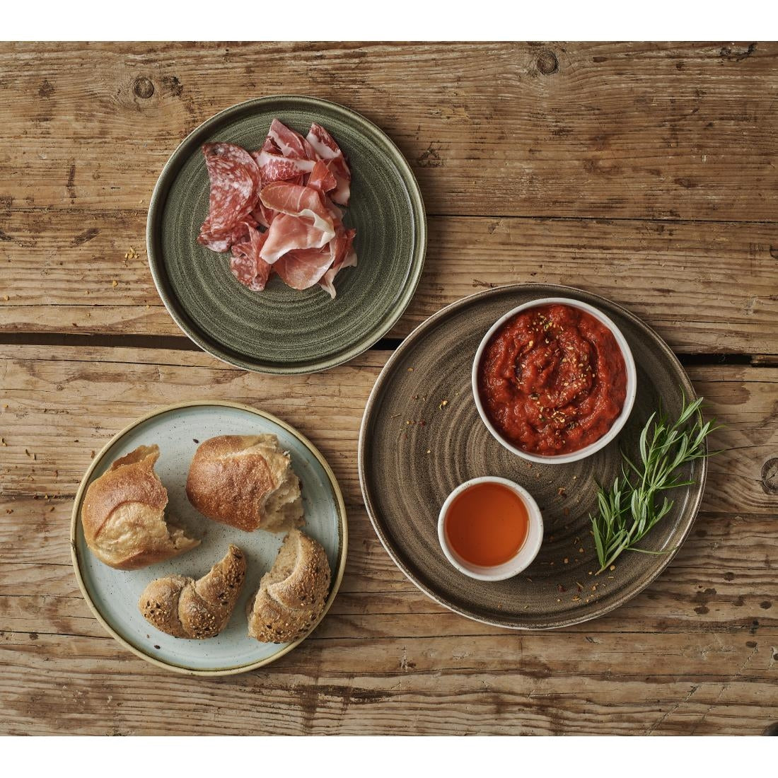 FJ913 Stonecast Blueberry Walled Plate 8 1/4 " (Box 6)