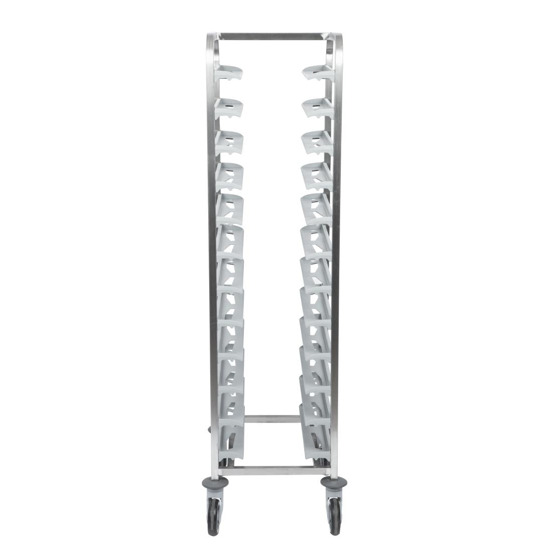 Matfer Bourgeat Stainless Steel 12-Shelf Cafeteria Trolley Grey