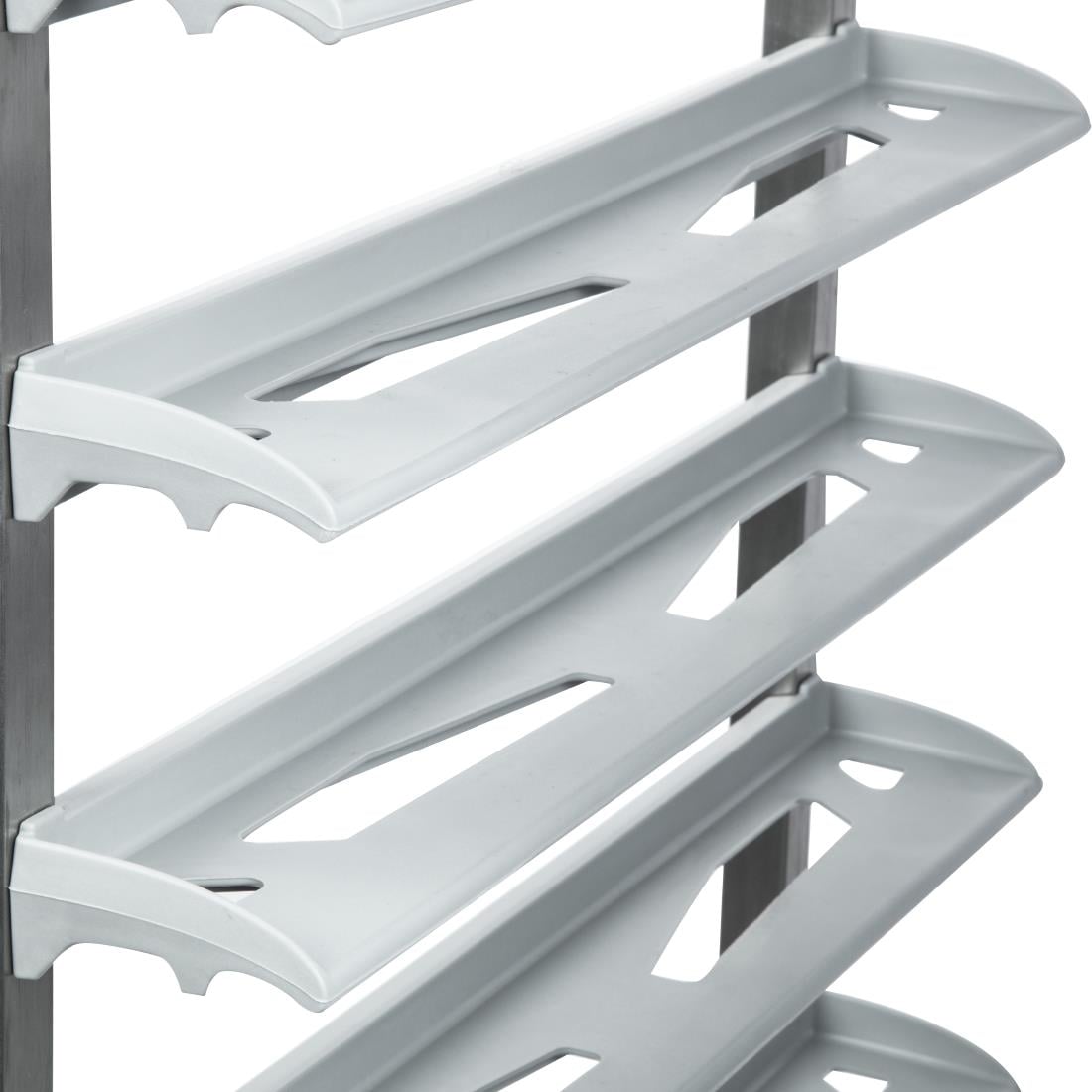 Matfer Bourgeat Stainless Steel 12-Shelf Cafeteria Trolley Grey