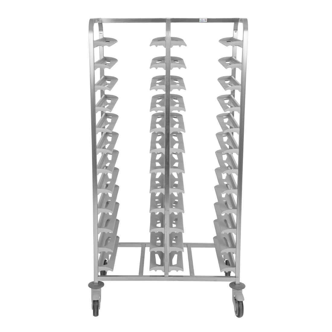 Matfer Bourgeat Stainless Steel 24-Shelf Cafeteria Trolley Grey