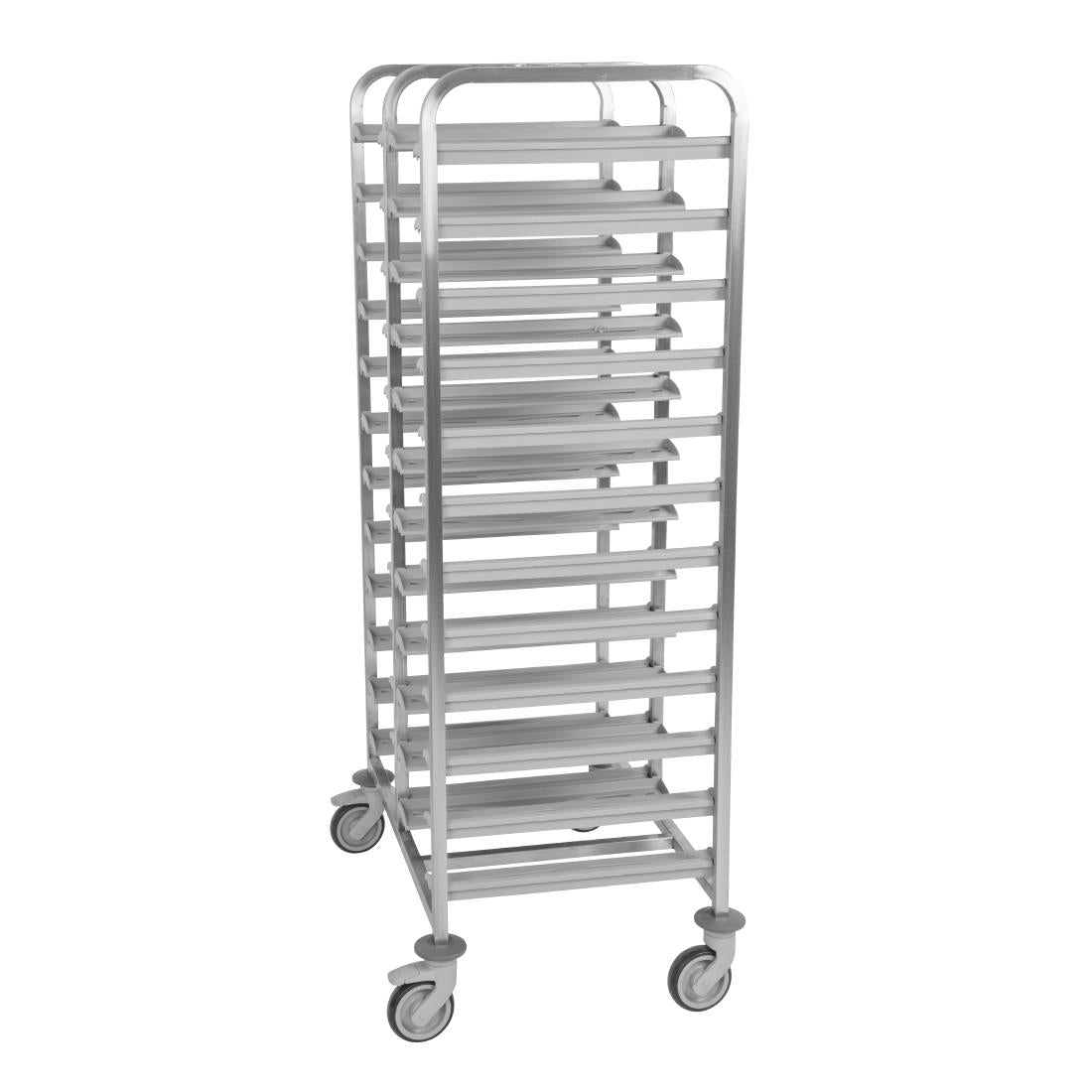 Matfer Bourgeat Stainless Steel 24-Shelf Cafeteria Trolley Grey