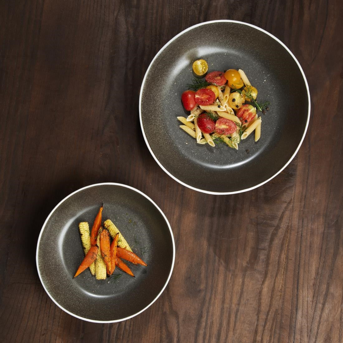 CX959 Olympia Chia Charcoal Coupe Bowl 265mm 10.5" (Box 4)