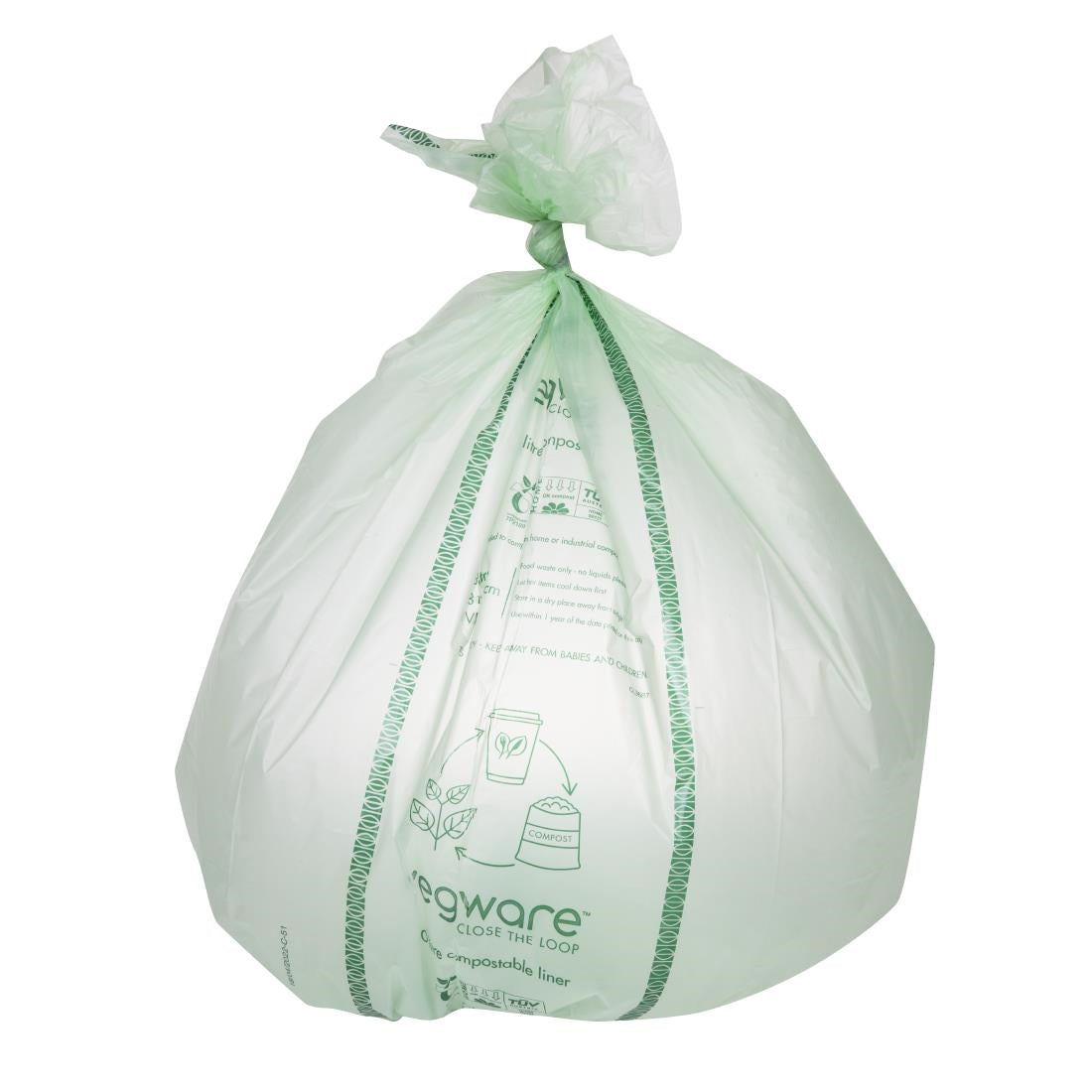 CY581 Vegware Compostable Bin Liners 80Ltr (Pack of 240)