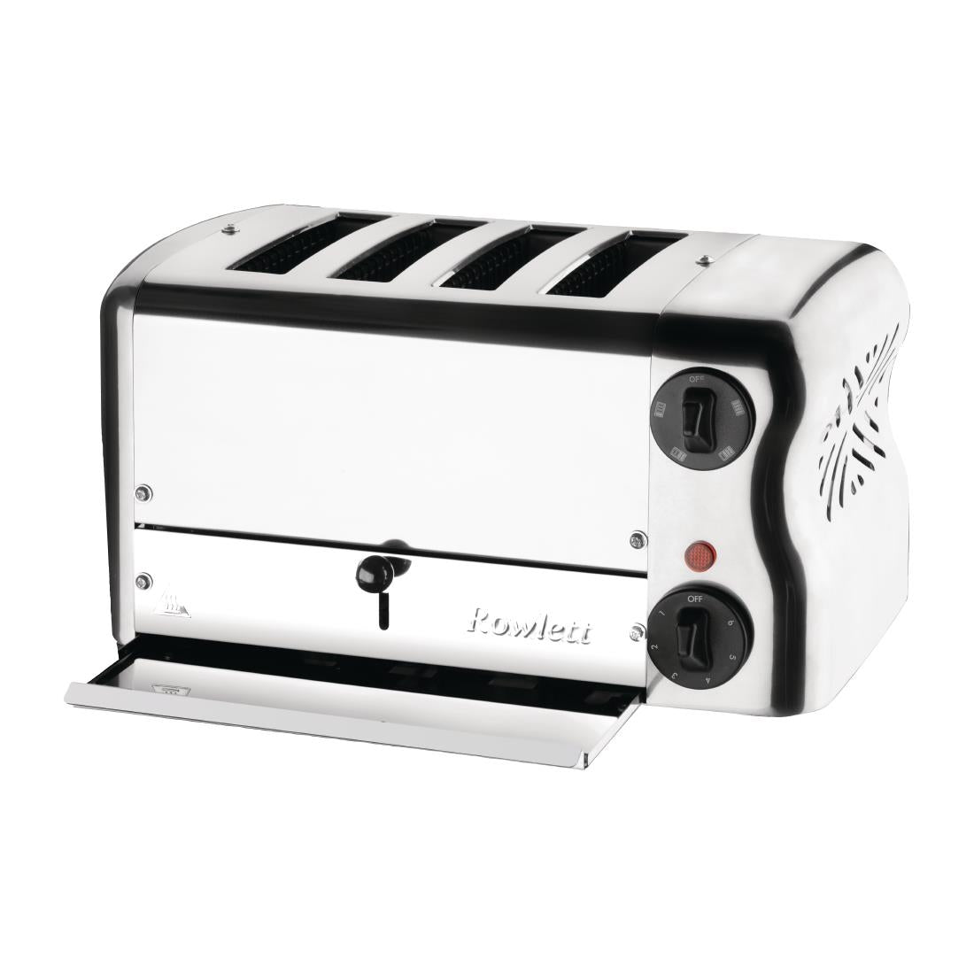 Rowlett Esprit 4 Slot Toaster Chrome with Duraheat Elements & Sandwich Cage