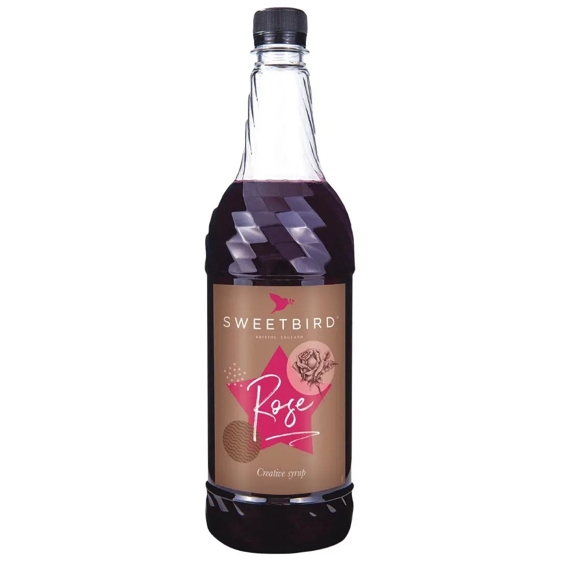 CZ263 Sweetbird Rose Creative Syrup 1Ltr - JD Catering Equipment Solutions Ltd
