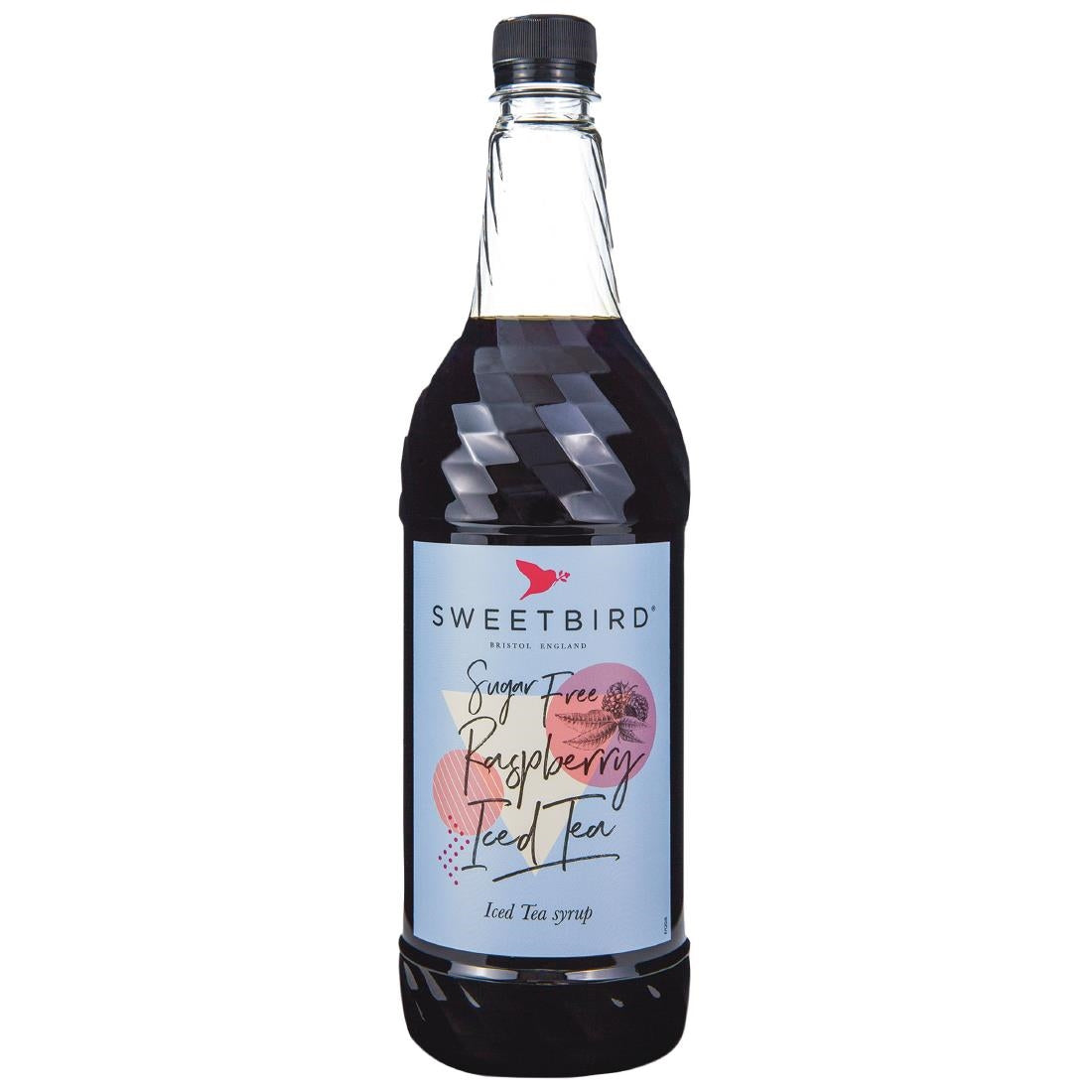 CZ284 Sweetbird Raspberry Iced Tea Sugar-Free Syrup 1Ltr
