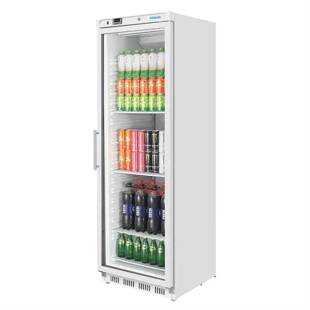 CZ786 Polar C-Series Upright Display Fridge White 400Ltr