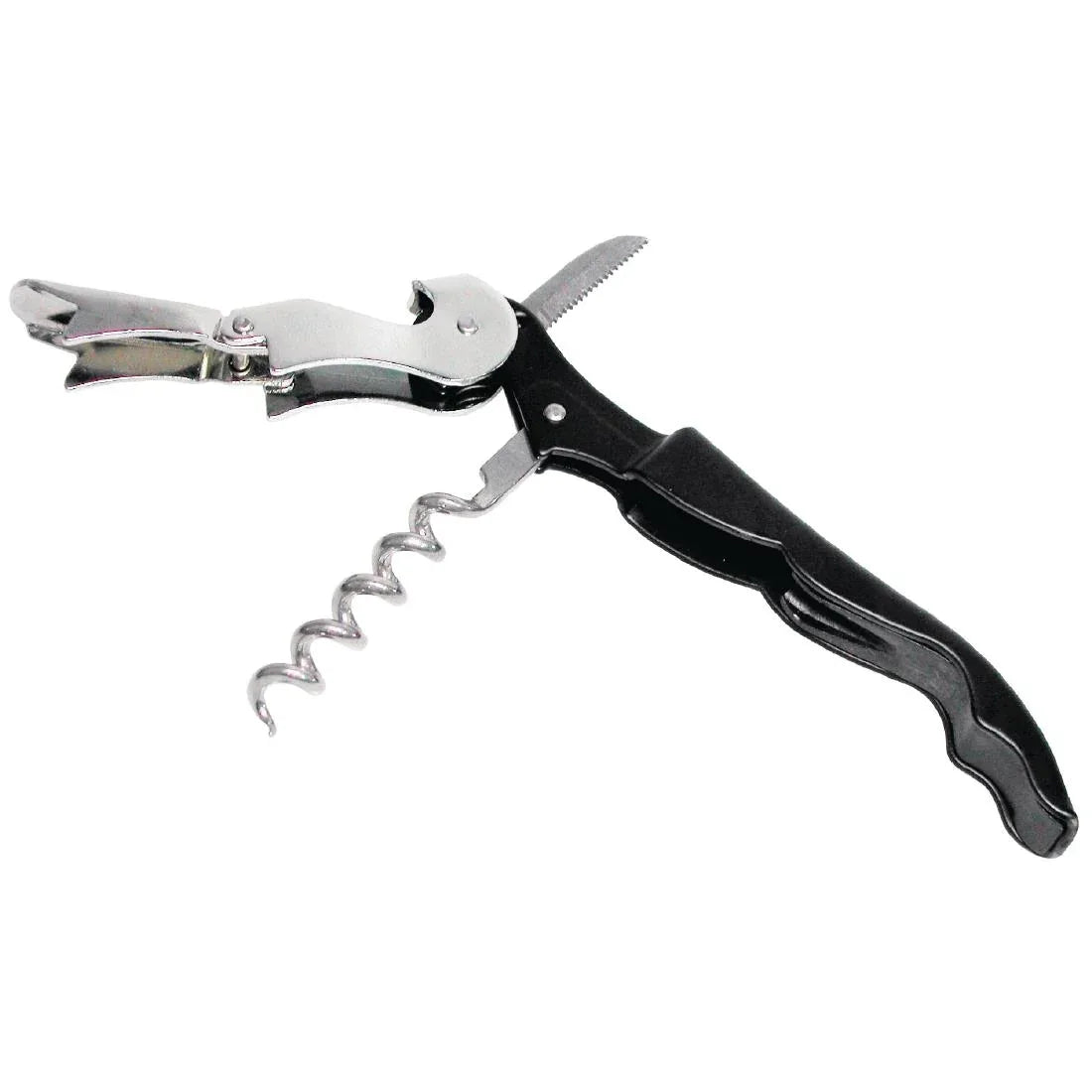 D833 Olympia Waiter's Friend Corkscrew Black - JD Catering Equipment Solutions Ltd