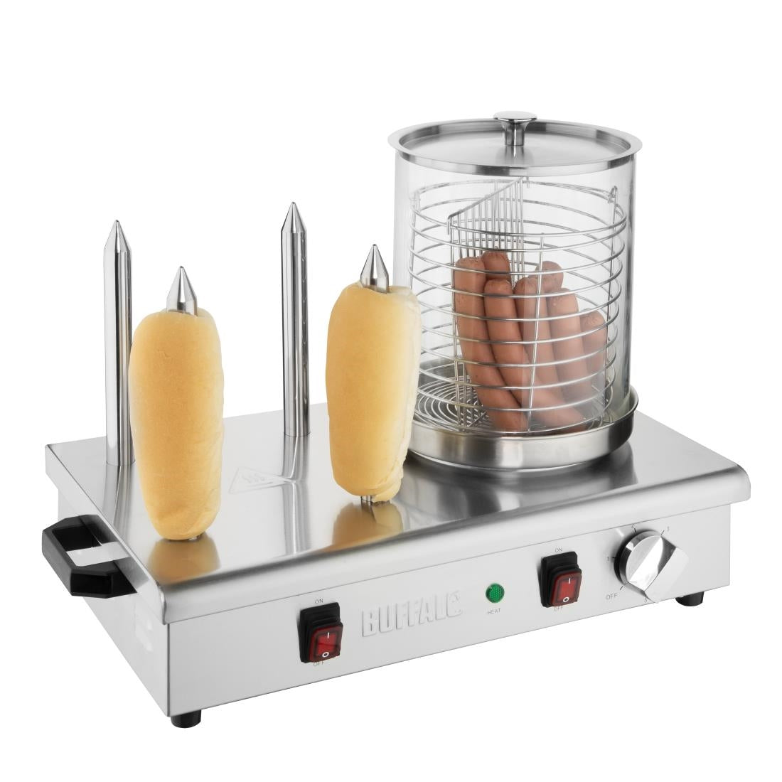 DA566 - Buffalo 4 Spike Hot Dog Warmer
