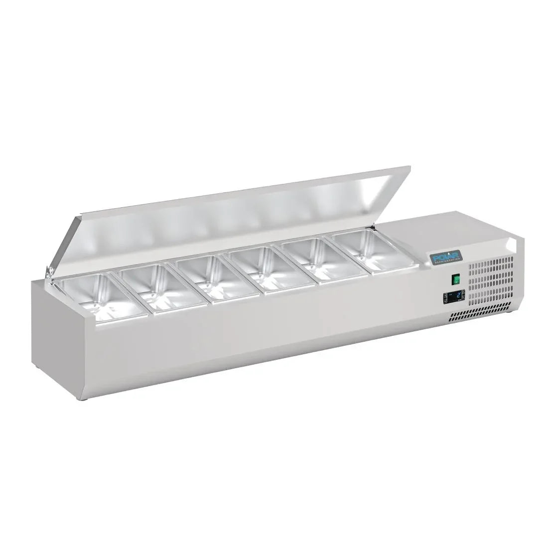 DA680 Polar G-Series Countertop Prep Fridge with Lid 6x 1/4GN - JD Catering Equipment Solutions Ltd