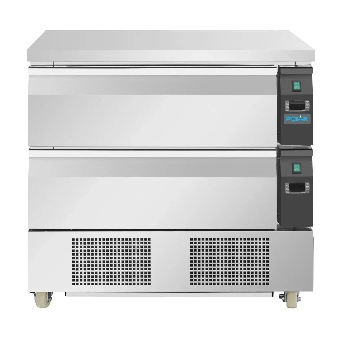 DA996 Polar U-Series Double Drawer Counter Fridge Freezer 4xGN - JD Catering Equipment Solutions Ltd