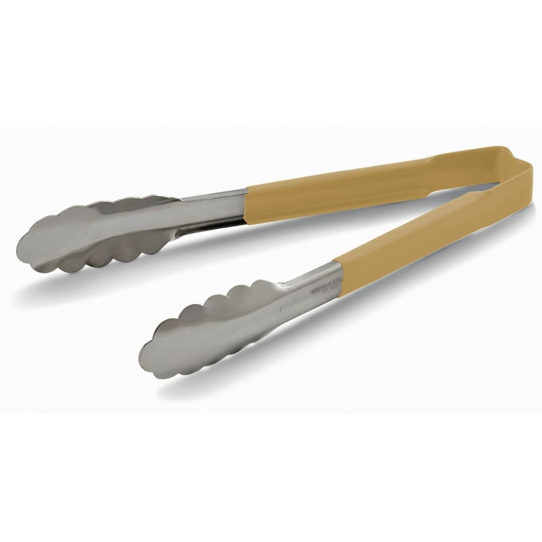 DC252 Vollrath Tan Utility Grip Kool Touch Tong 12"