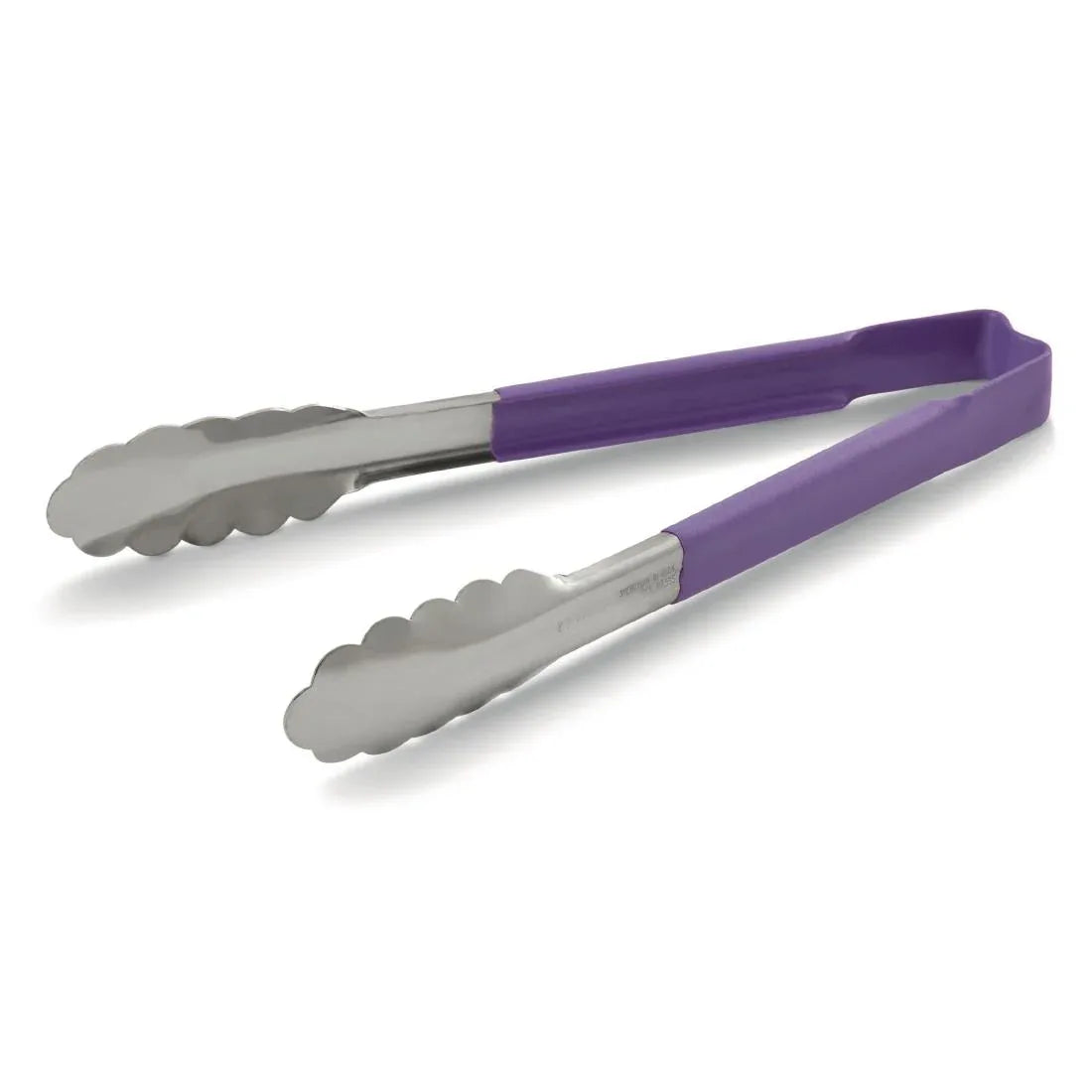 DC255 Vollrath Purple Utility Grip Kool Touch Tong 9" - JD Catering Equipment Solutions Ltd