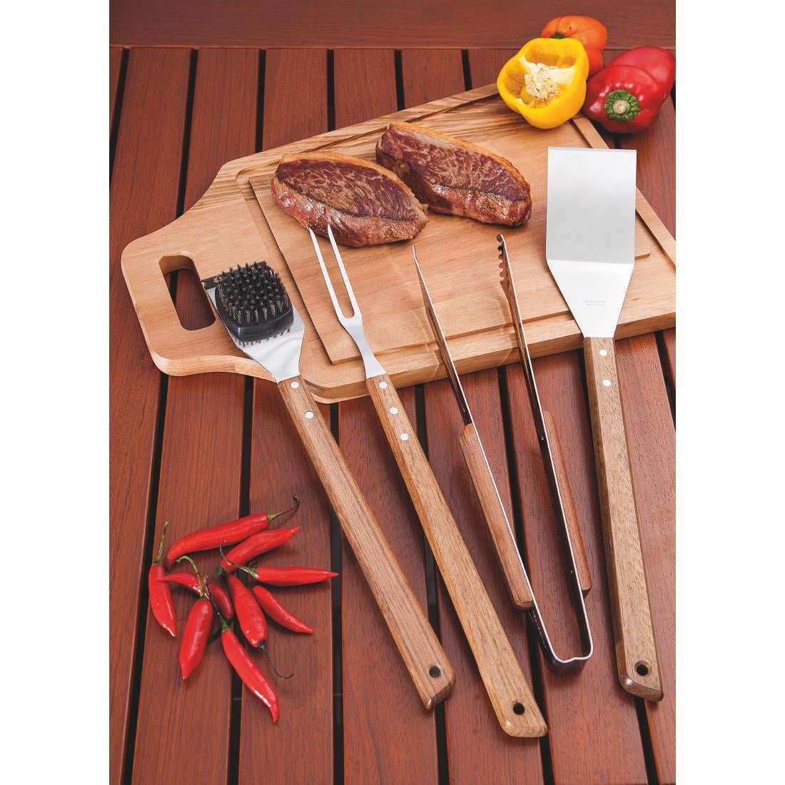 DC476 Tramontina Churrasco BBQ Meat Tongs 15"