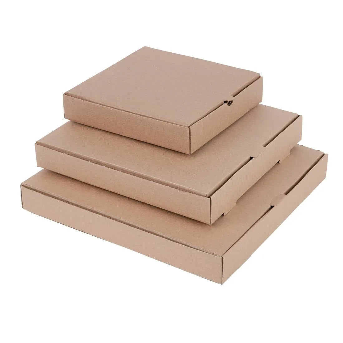 DC724 Fiesta Compostable Plain Pizza Boxes 12" (Pack of 100) - JD Catering Equipment Solutions Ltd