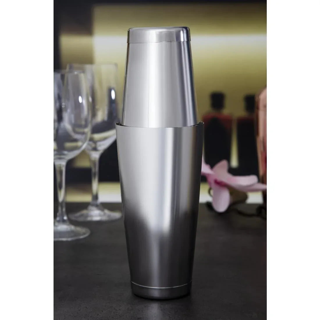 DF225 Beaumont Mezclar Tin on Tin Boston Cocktail Shaker Stainless Steel - JD Catering Equipment Solutions Ltd