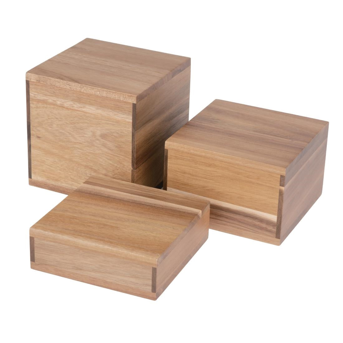DF875 Olympia Acacia Riser Blocks 50/100/150(H)mm (Set of 3)