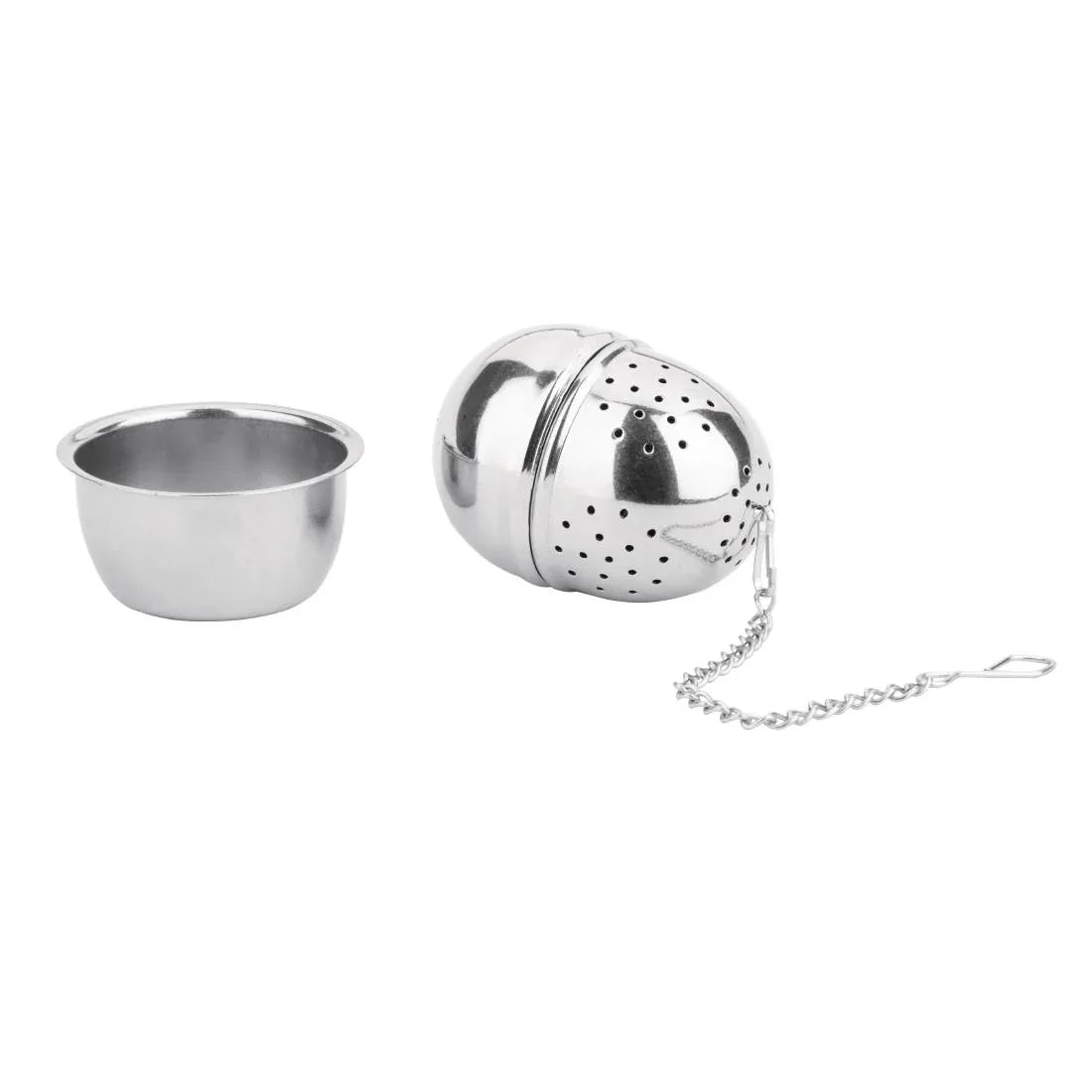 DF898 Olympia Oval Stainless Steel Tea Strainer 40(Ø) x 55(H)mm - JD Catering Equipment Solutions Ltd
