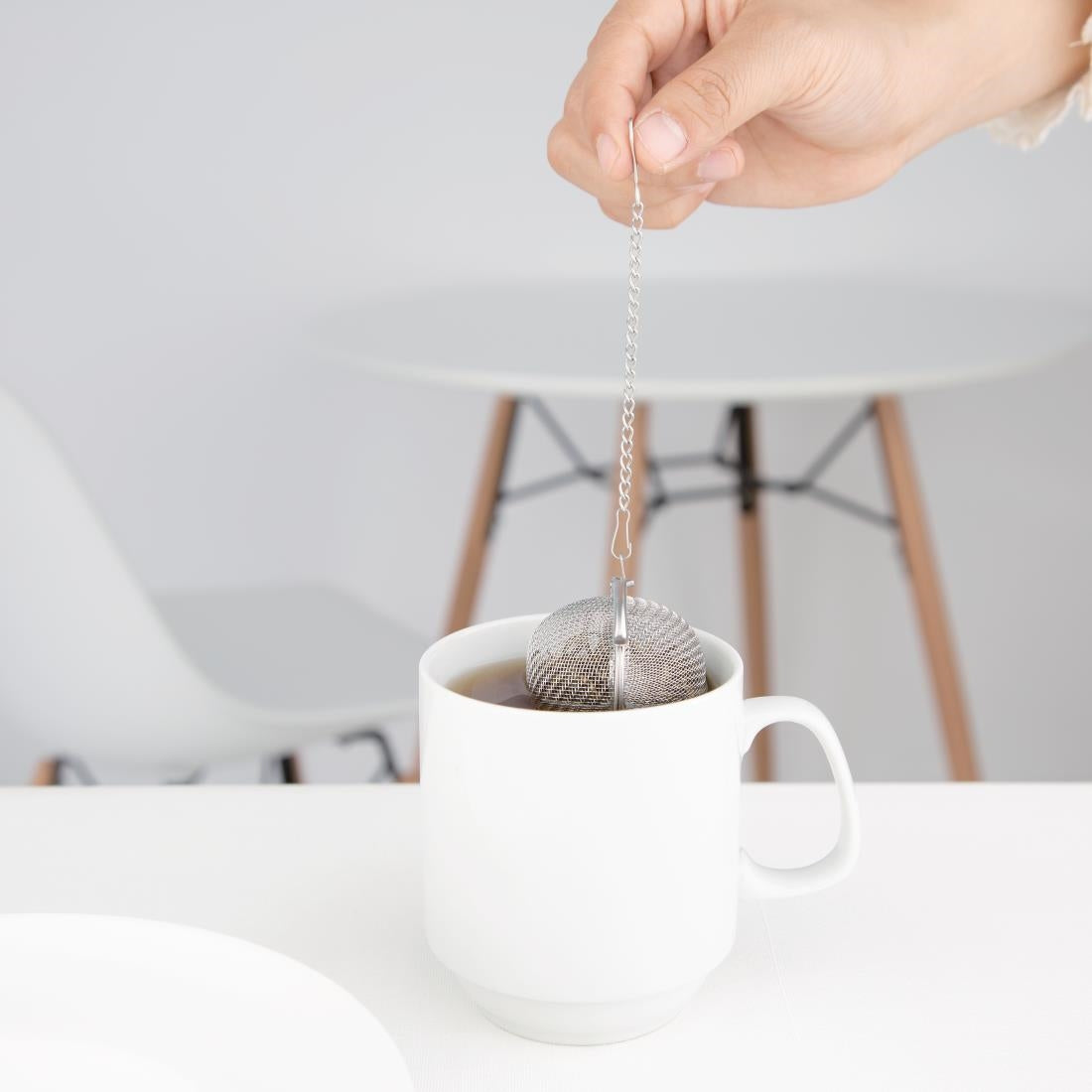 DF899 Olympia Mesh Stainless Steel Tea Strainer 50(Ø)mm