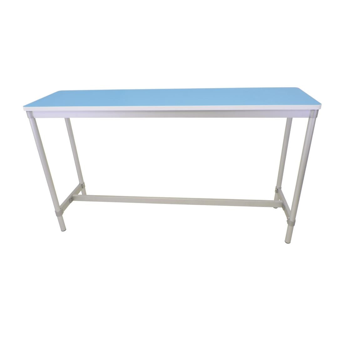 DG130-PB Gopak Enviro Indoor Pastel Blue Rectangle Poseur Table 1800mm